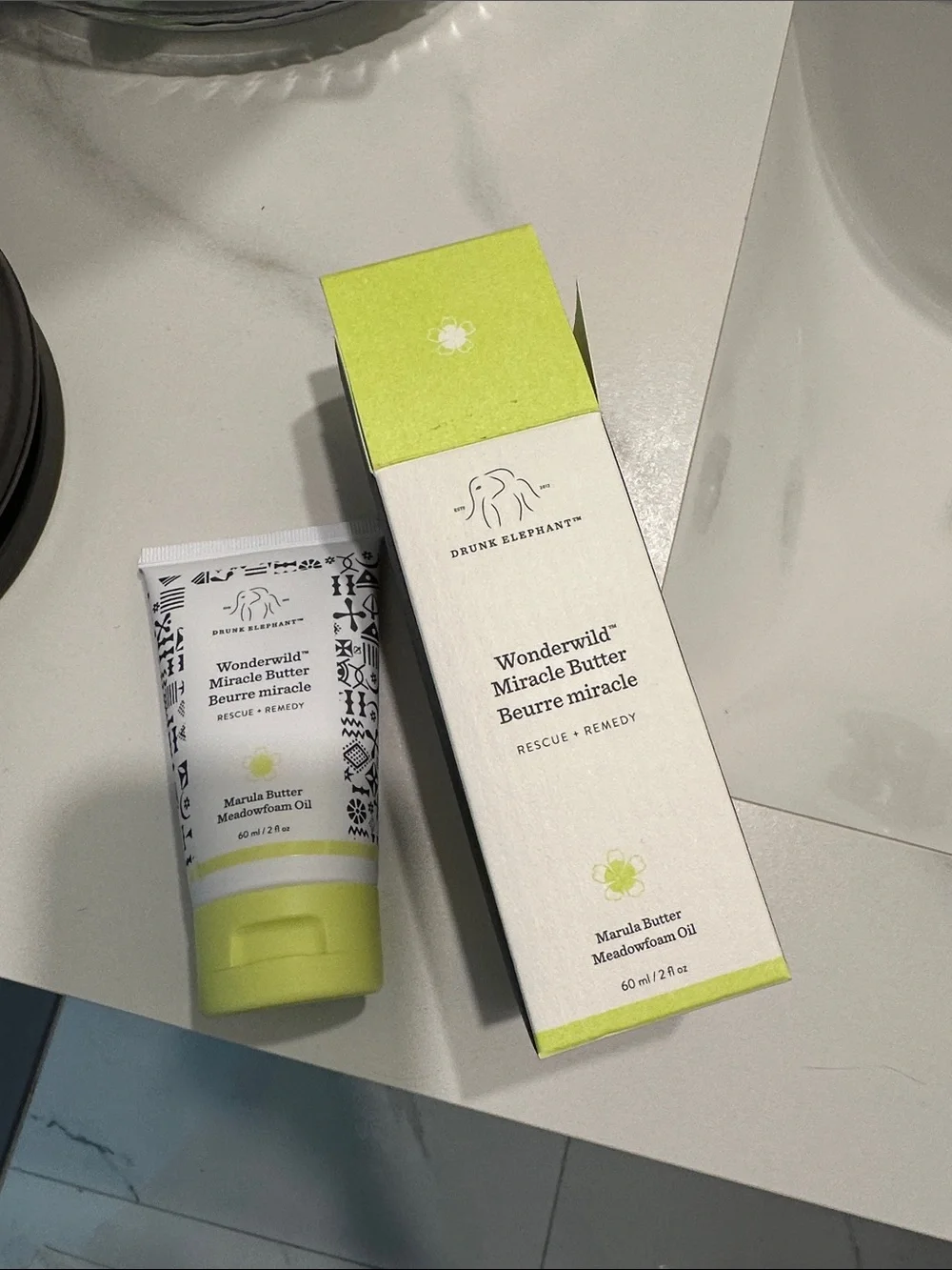 Drunk Elephant Wonderwild Miracle Butter - lime yellow & black